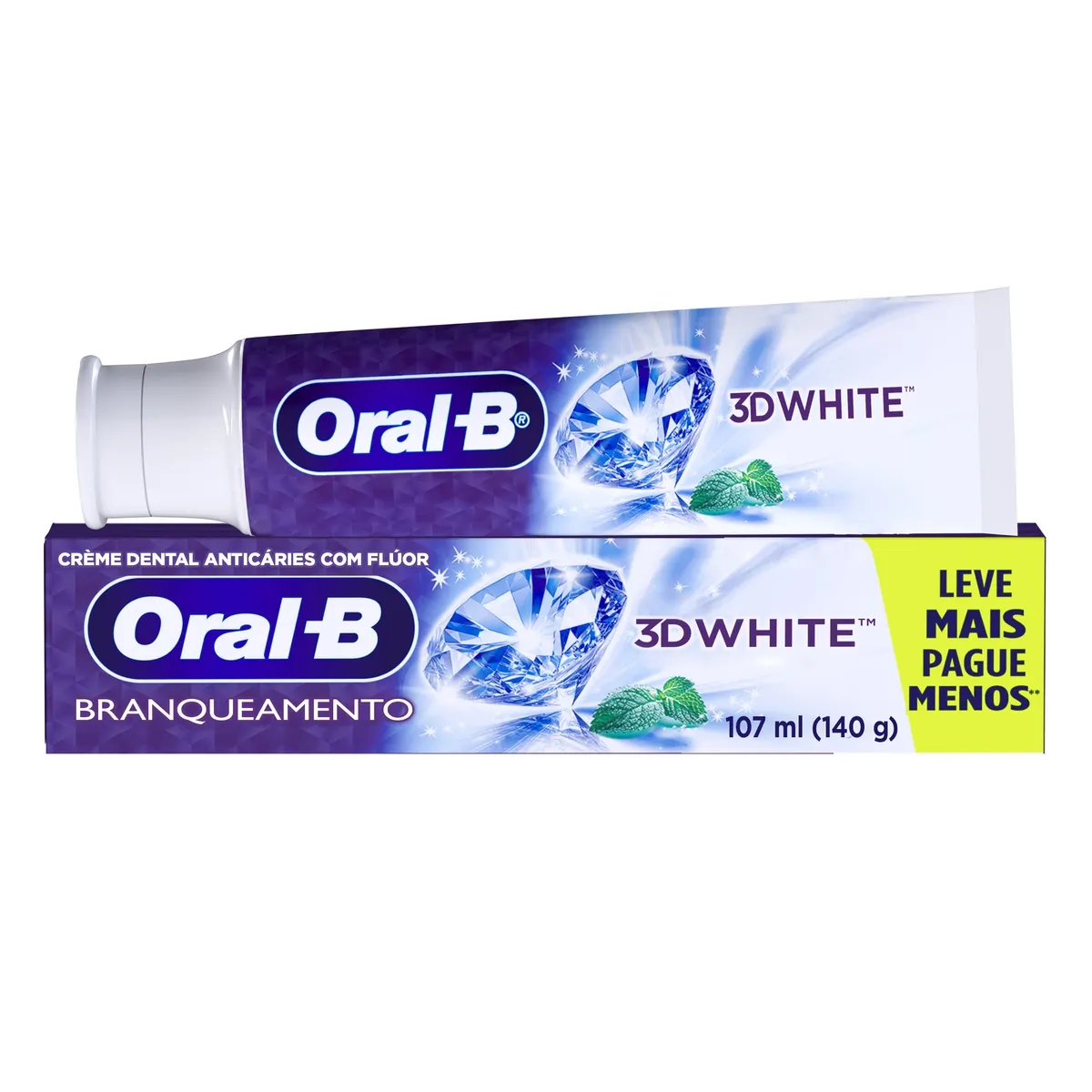 Pasta de Dente Oral-B 3D White Branqueadora 140g