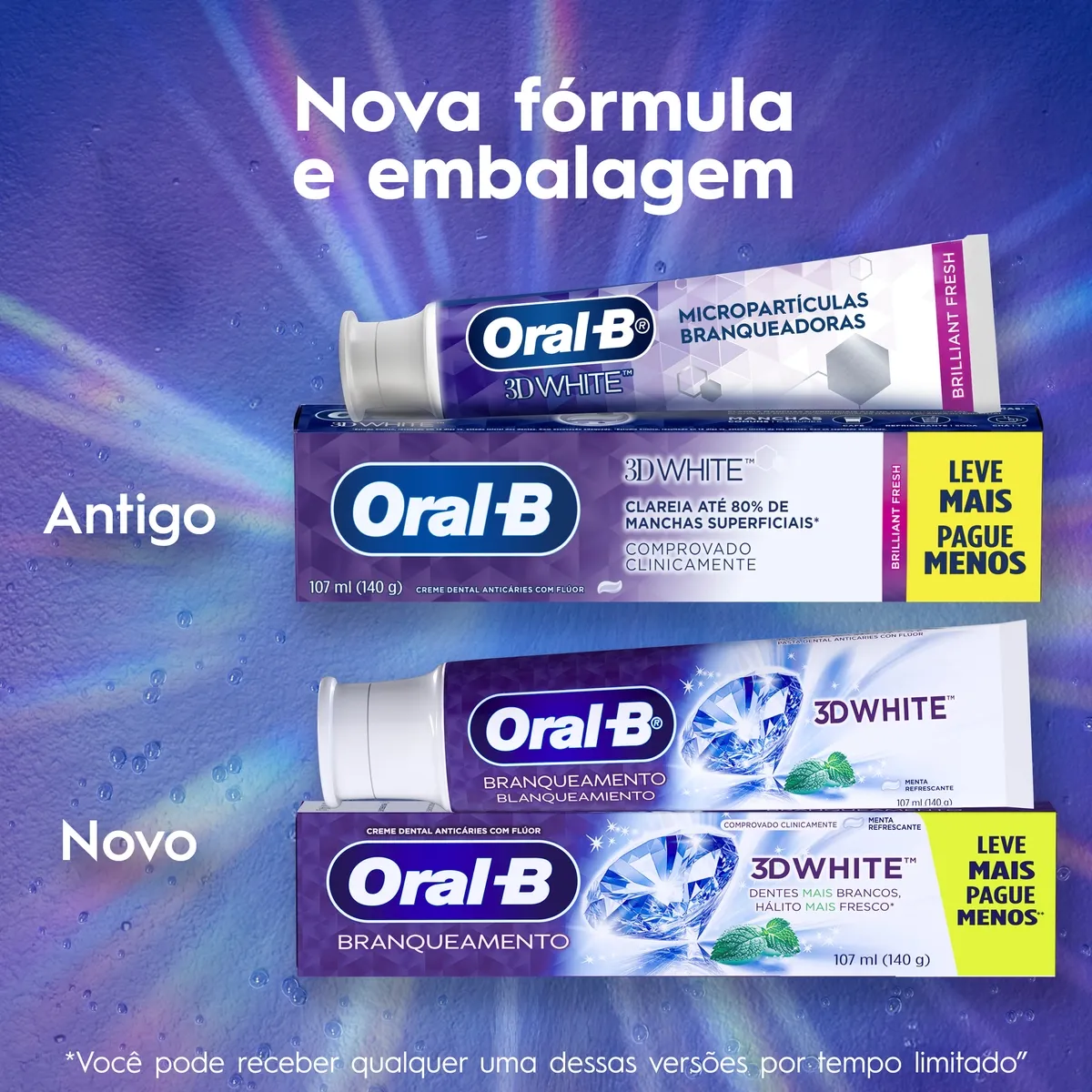 Pasta de Dente Oral-B 3D White Branqueadora 140g — foto 4