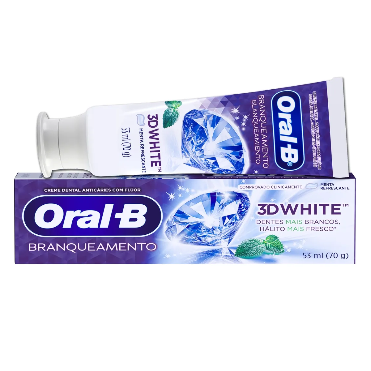 Pasta de Dente Oral-B 3D White Branqueadora 70g — foto 8
