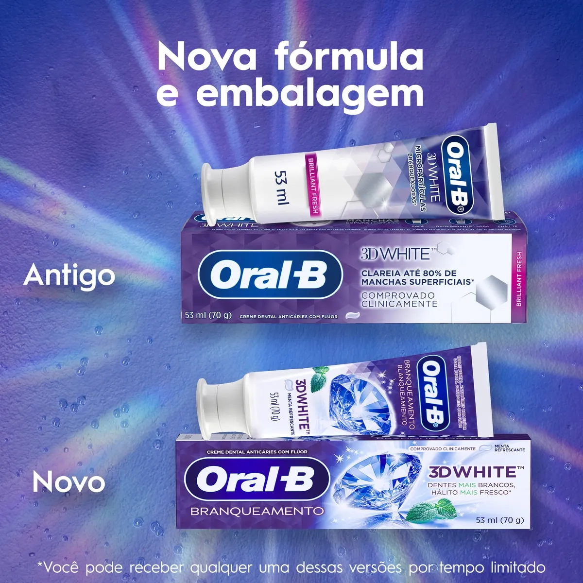 Pasta de Dente Oral-B 3D White Branqueadora 70g — foto 4