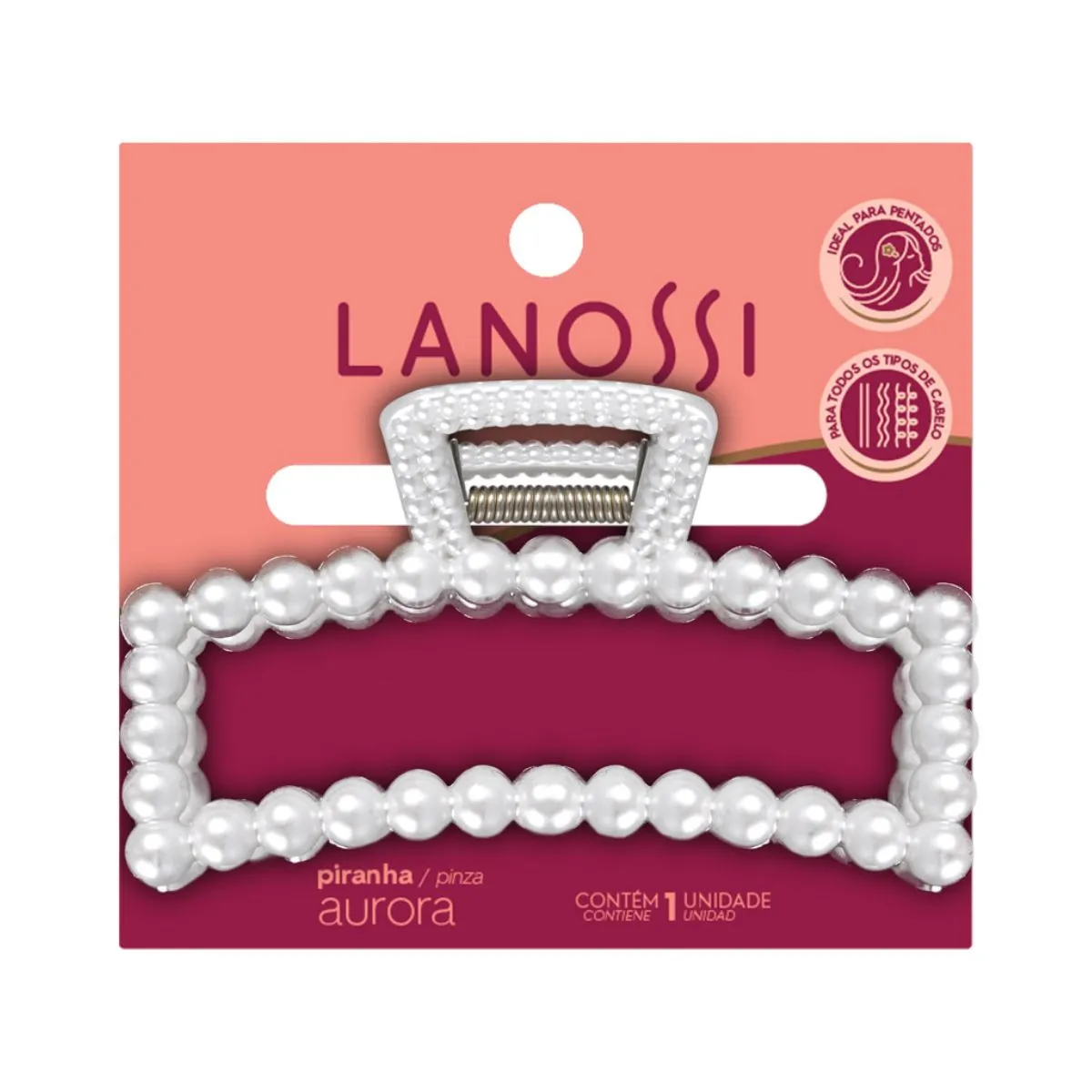 Piranha De Cabelo Lanossi Aurora 1 Unidade