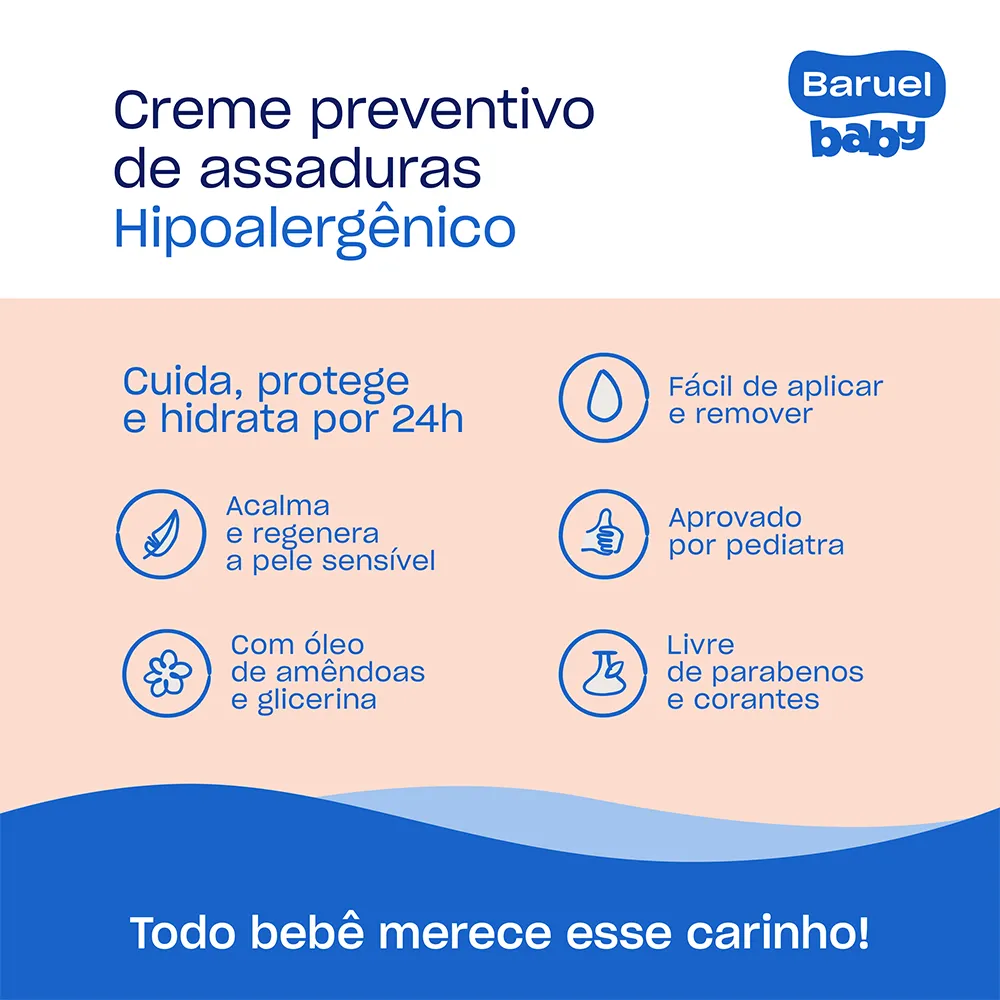Pomada para Assadura Baruel Baby Hipoalergênico 45g — foto 5