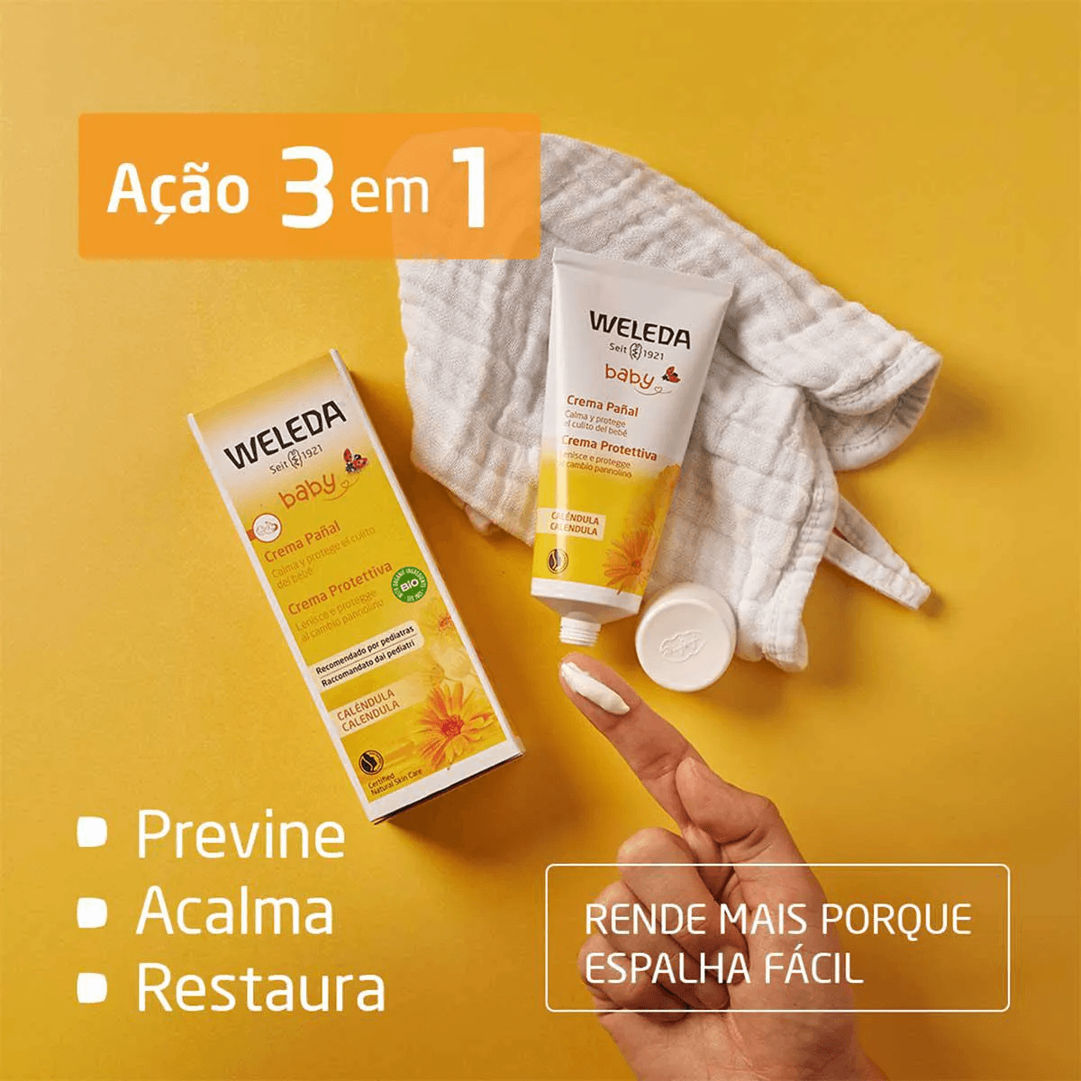 Pomada para Assadura Weleda Baby Calêndula Recém-Nascido 75ml — foto 3