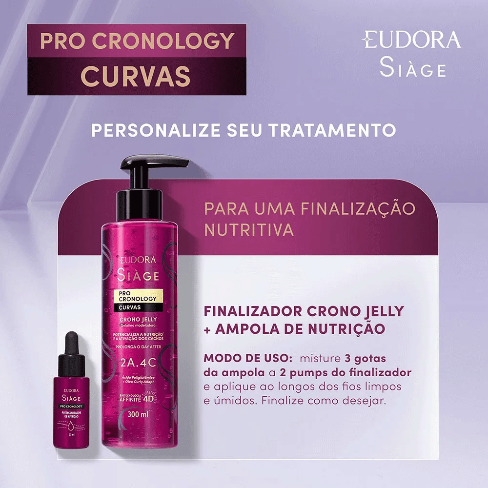 Potencializador Capilar Eudora Siàge Pro Cronology Nutrição 30ml — foto 4