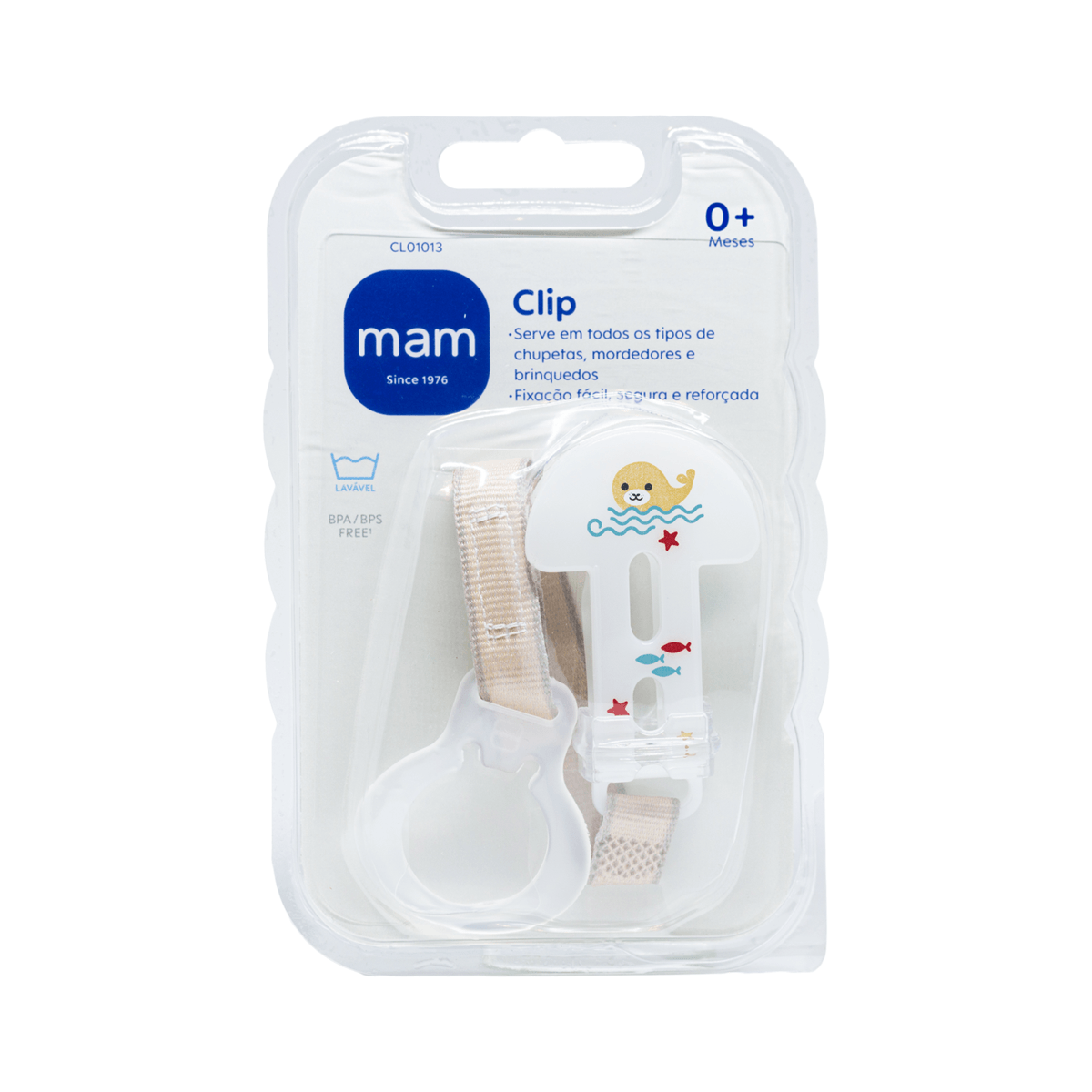 Prendedor de Chupeta MAM Clip Neutro 1 Unidade