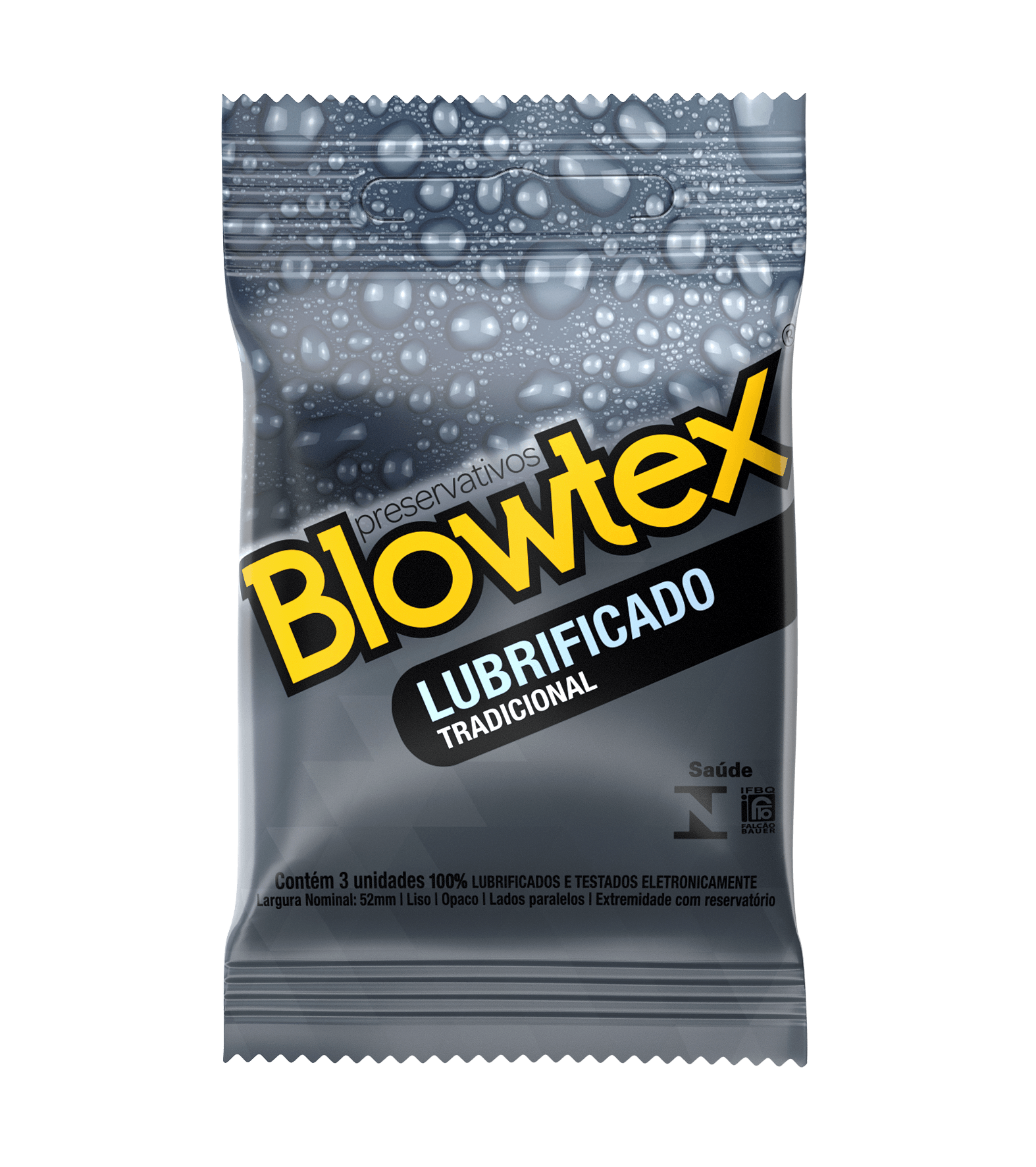 Preservativo Blowtex Tradicional Lubrificado 3 Unidades