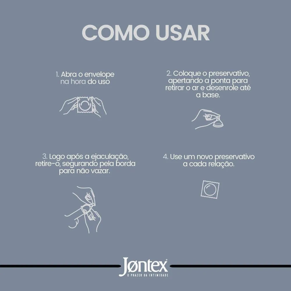 Preservativo Jontex Lubrificado Camisinha Leve 8 Pague 7 Unidades — foto 5