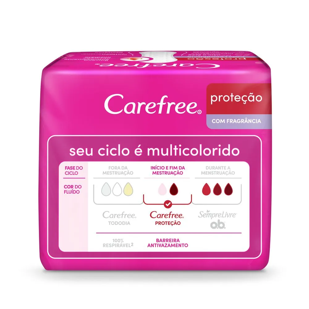 Protetor Diário Carefree Proteção com Perfume 15 Unidades — foto 2