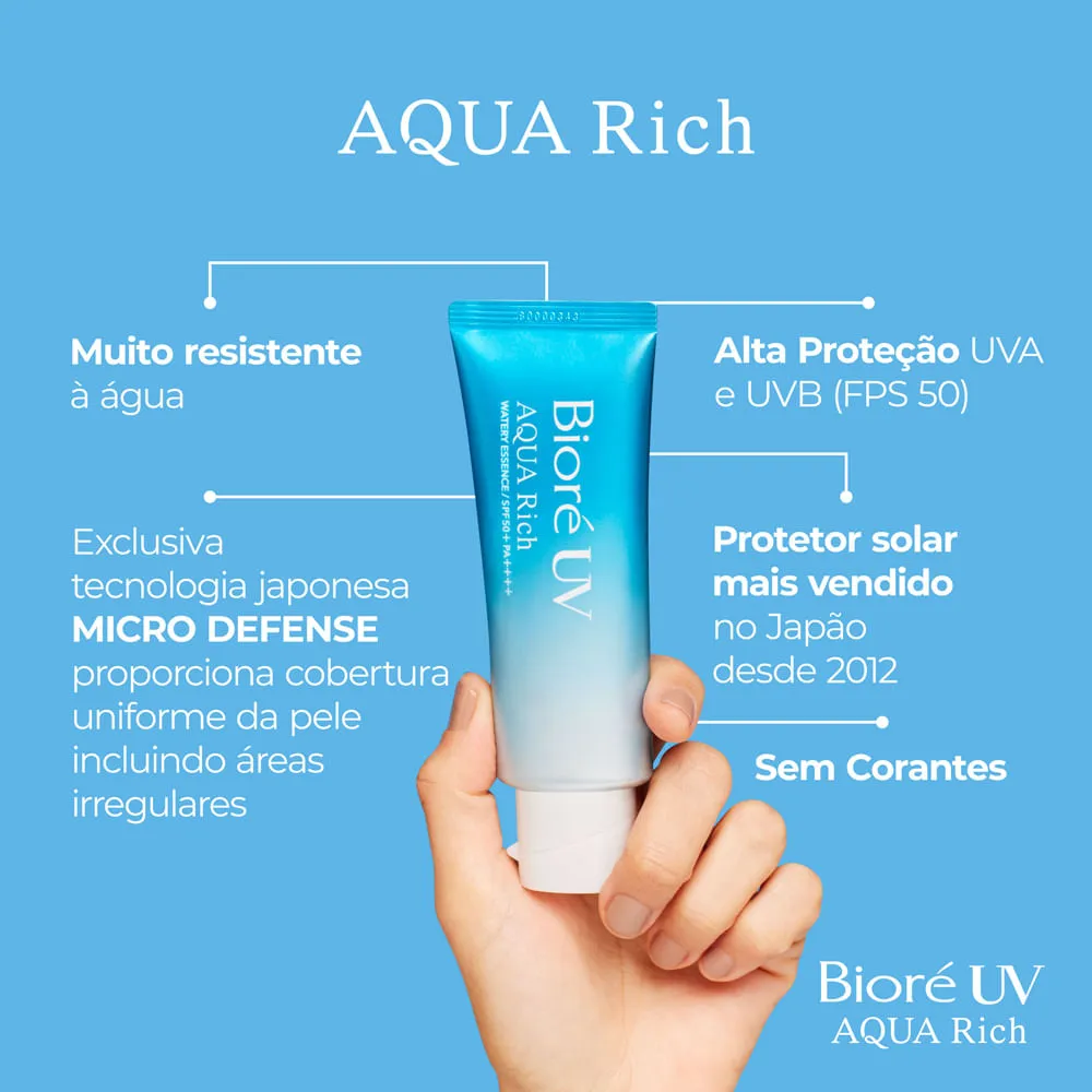 Protetor Solar Bioré UV Aqua Rich Watery Essence FPS50 70g — foto 6