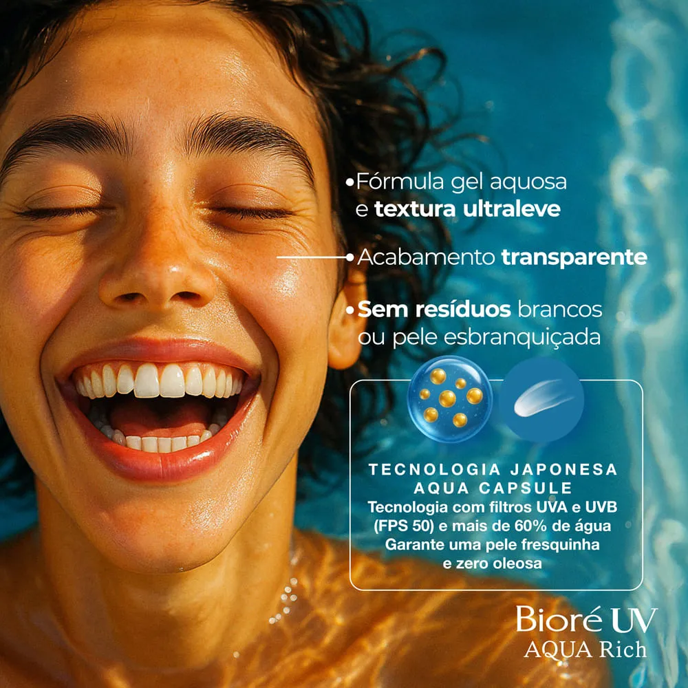 Protetor Solar Bioré UV Aqua Rich Watery Essence FPS50 70g — foto 4
