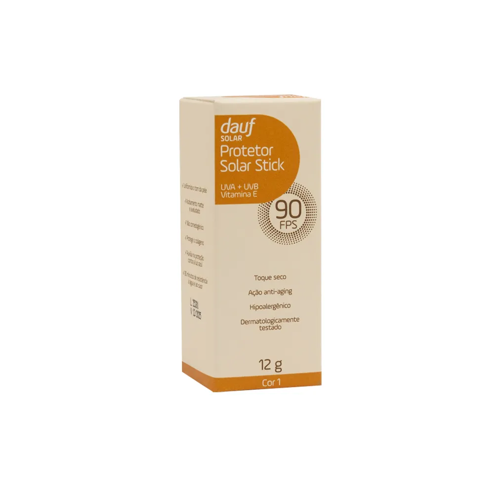 Protetor Solar Dauf Stick Cor 01 Bege Claro Fps90