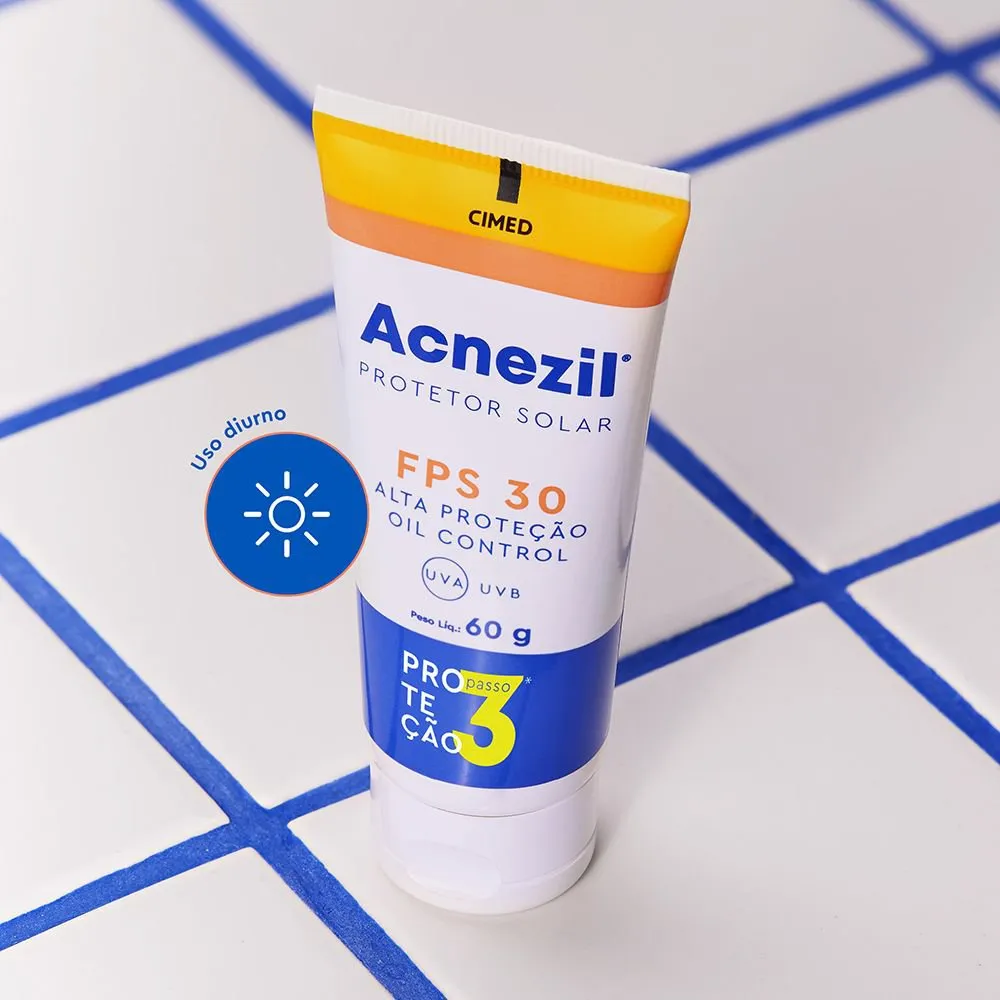 Protetor Solar Facial Acnezil Oil Control FPS30 60g — foto 2