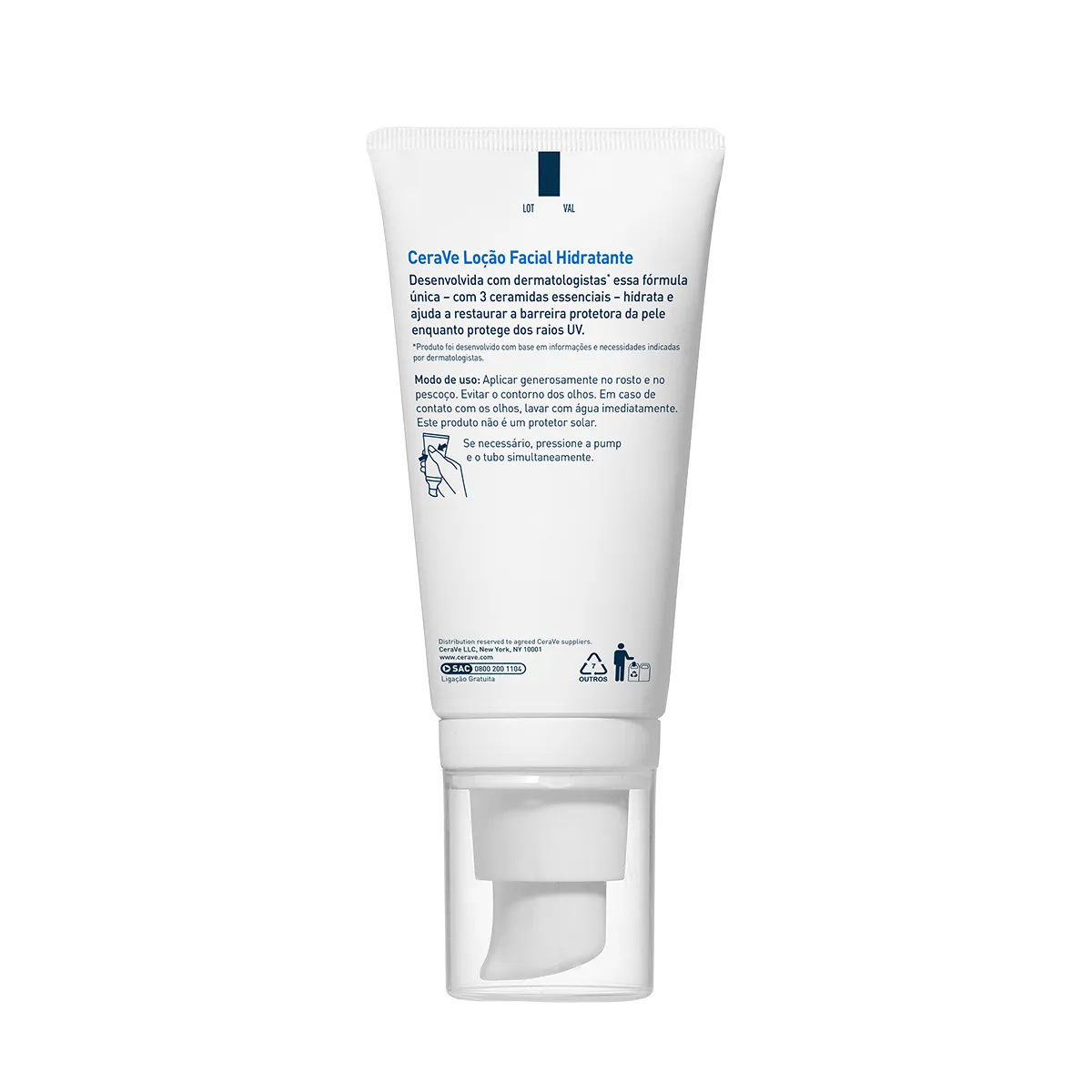 Protetor Solar Facial CeraVe AM Hidratante FPS50 Sem Perfume 52ml — foto 16