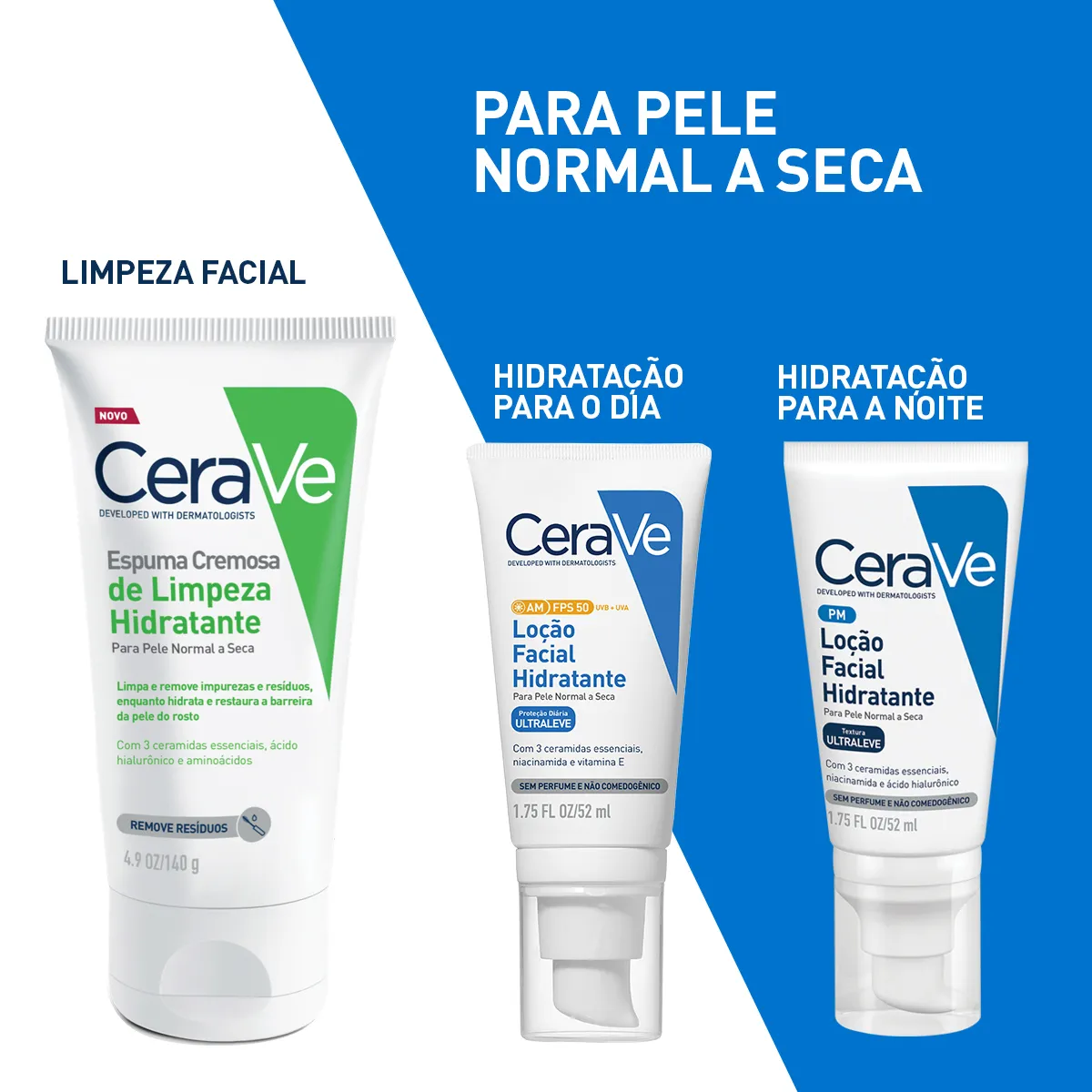 Protetor Solar Facial CeraVe AM Hidratante FPS50 Sem Perfume 52ml — foto 7