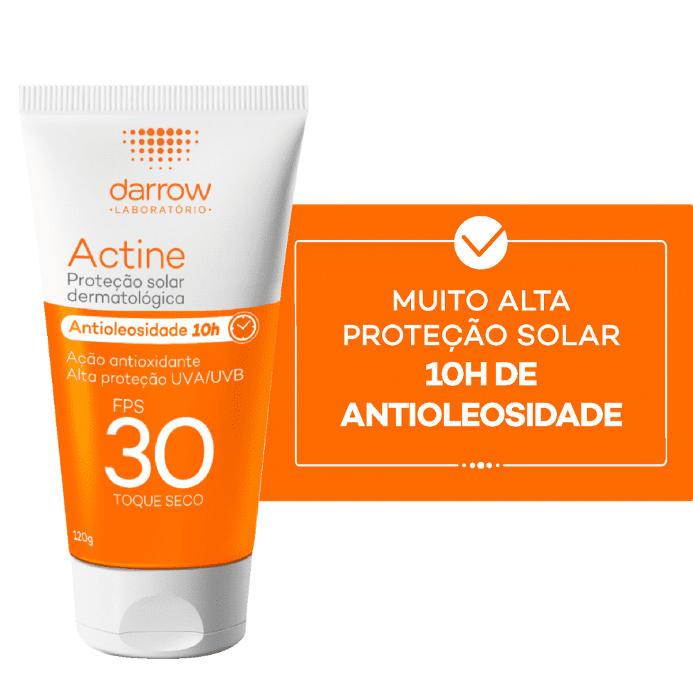 Protetor Solar Facial Darrow Actine Antioleosidade 10h FPS30 120ml — foto 5