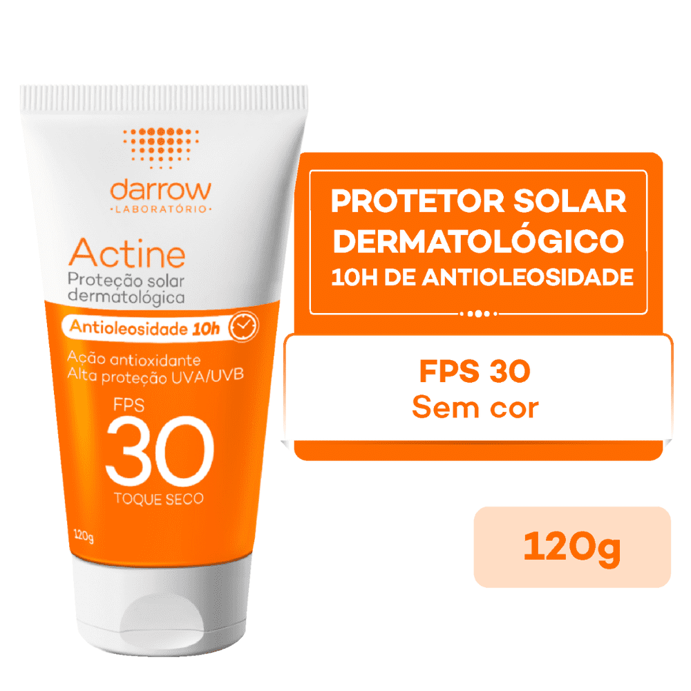 Protetor Solar Facial Darrow Actine Antioleosidade 10h FPS30 120ml — foto 3