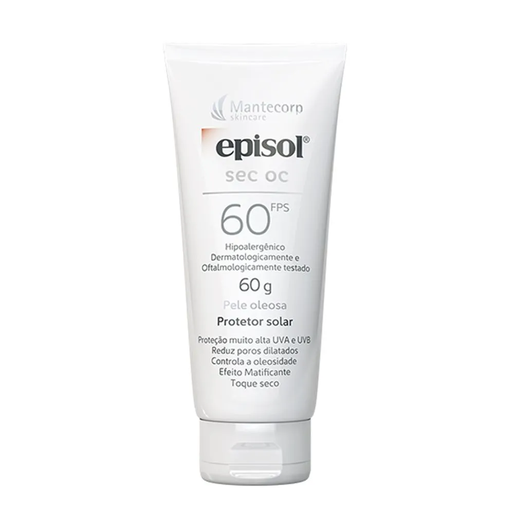 Protetor Solar Facial Episol Sec OC FPS60 60g — foto 2