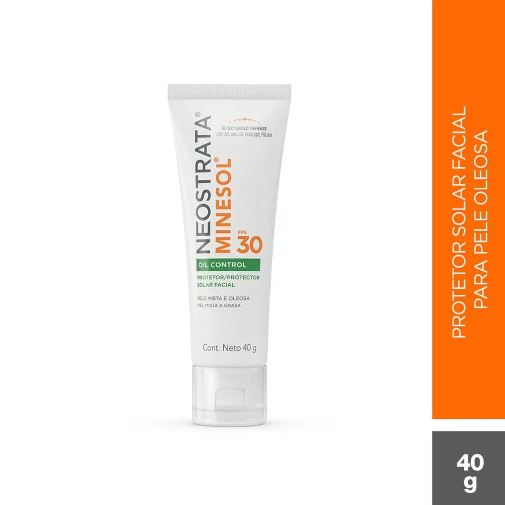 Protetor Solar Facial Neostrata Minesol Oil Control FPS30 Toque Seco 40g