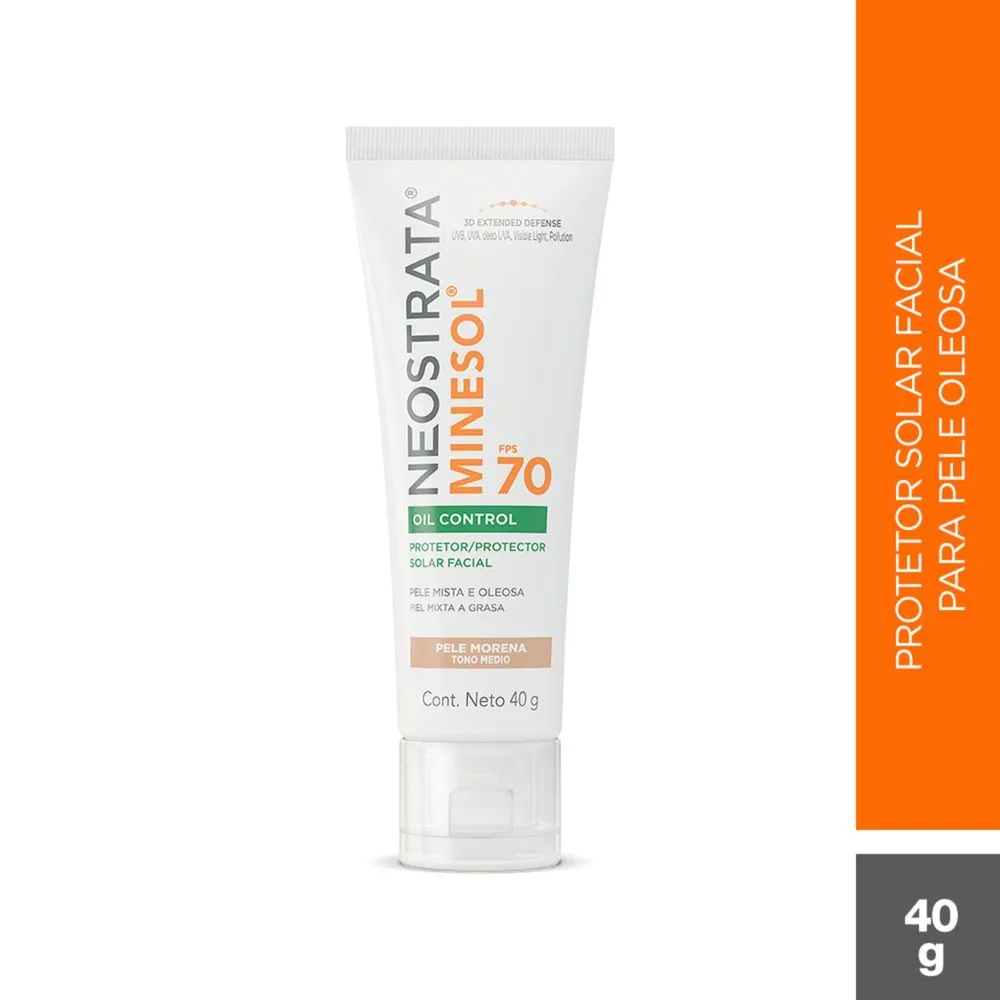Protetor Solar Facial NeoStrata Minesol Oil Control FPS70 Cor Médio Claro 40g