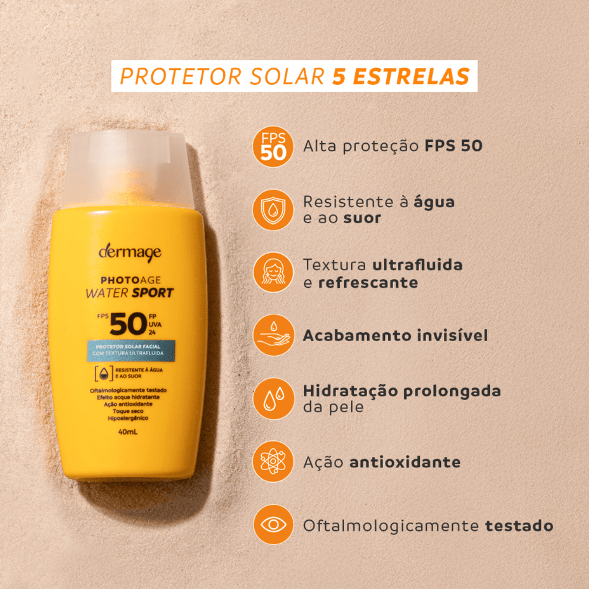 Protetor Solar Facial Photoage Water Sport Fps50 40ml — foto 5