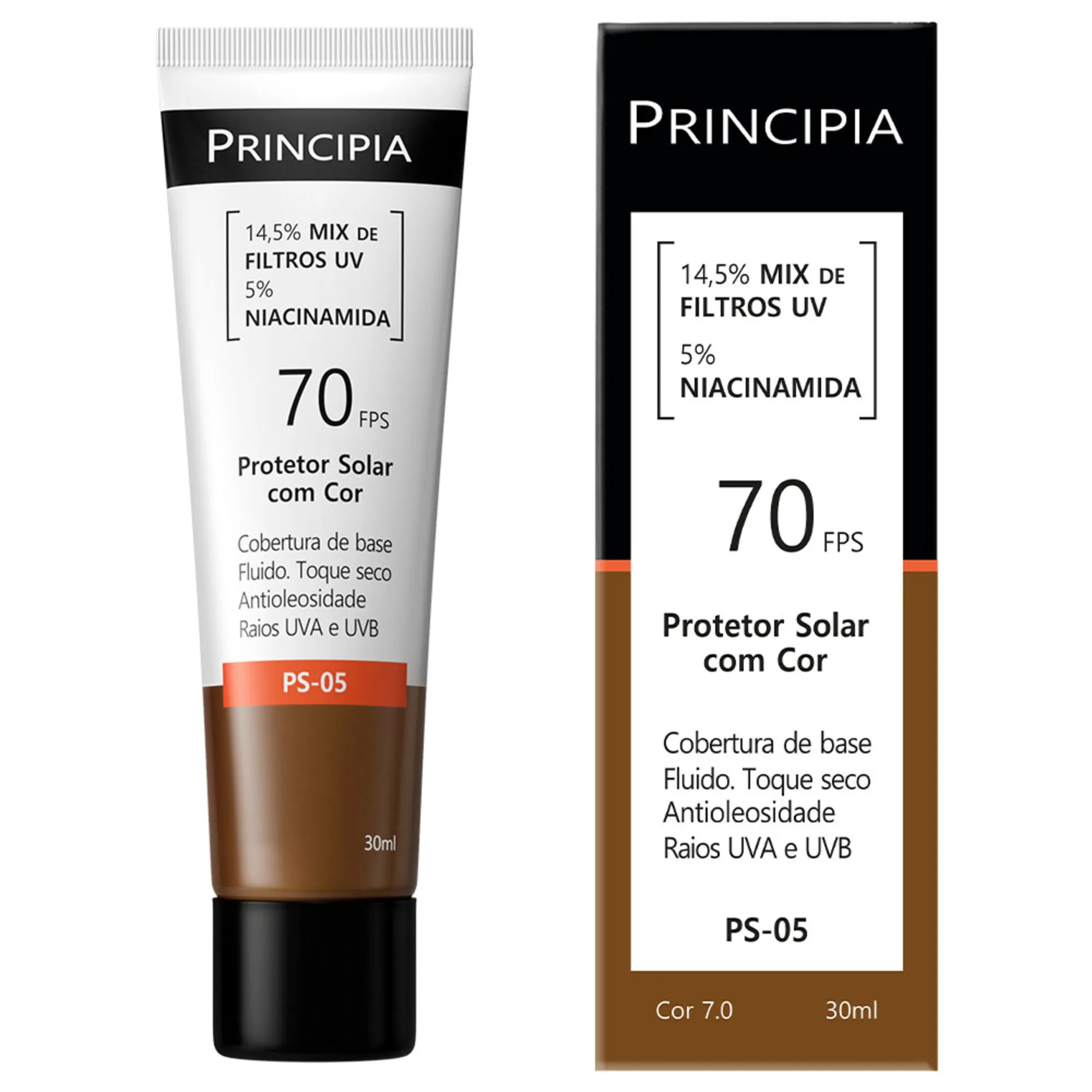 Protetor Solar Facial Principia Ps-05 Cor 7.0 Fps60 30ml