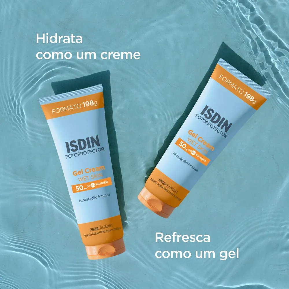 Protetor Solar ISDIN Gel Cream FPS50+ Wet Skin 198g — foto 6