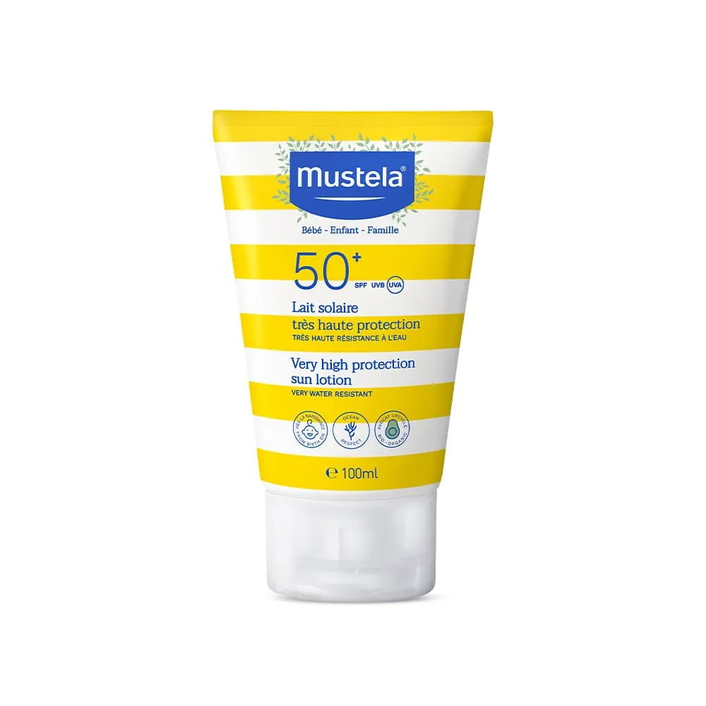 Protetor Solar Mustela Infantil FPS50 Hipoalergênico Sem Perfume 100ml