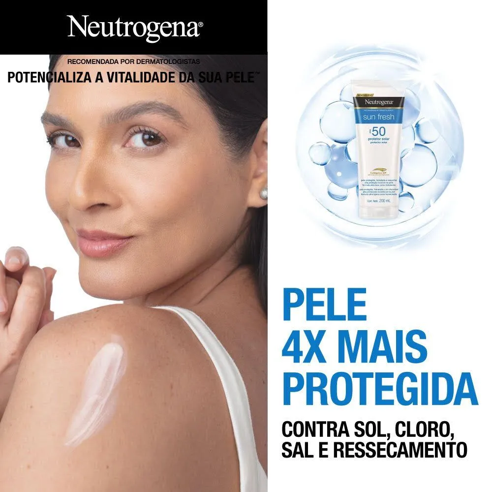 Protetor Solar Neutrogena Sun Fresh FPS70 200ml — foto 8