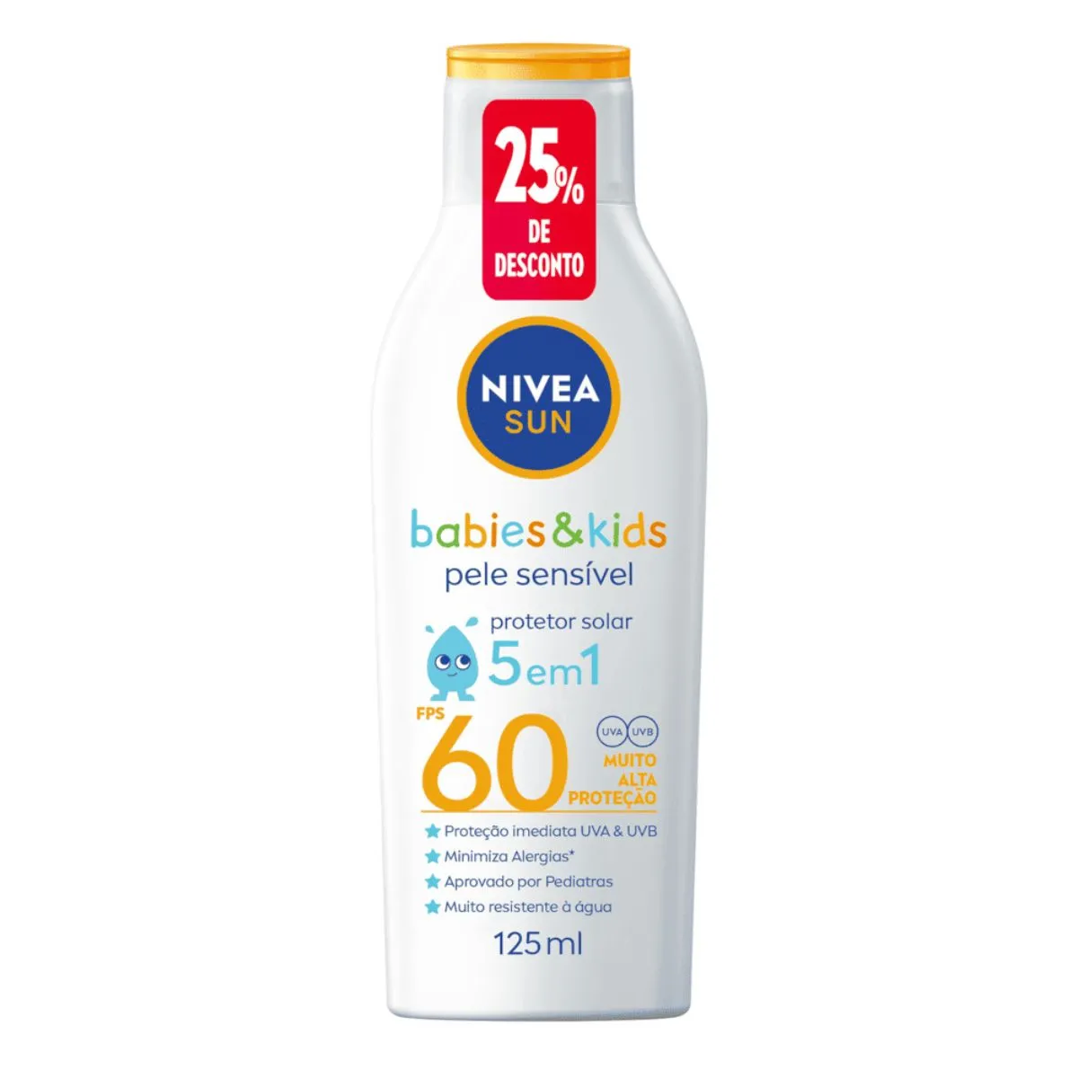 Protetor Solar Nivea Sun Babies & Kids Fps60 125ml — foto 2