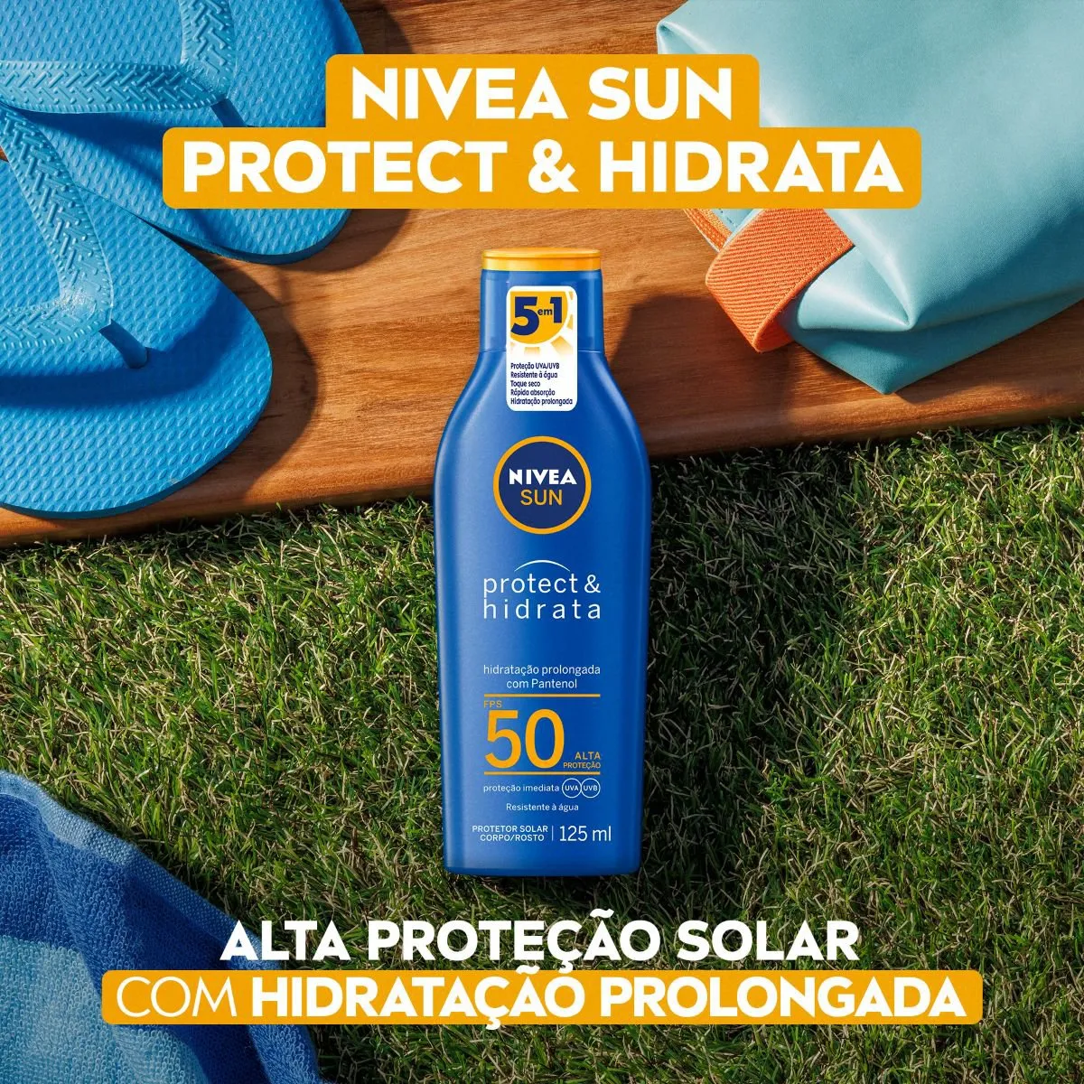 Protetor Solar Nivea Sun Protect & Hidrata FPS50 200ml — foto 2