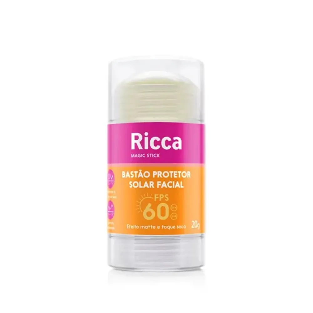 Protetor Solar Ricca Fps60 Bastão 20g