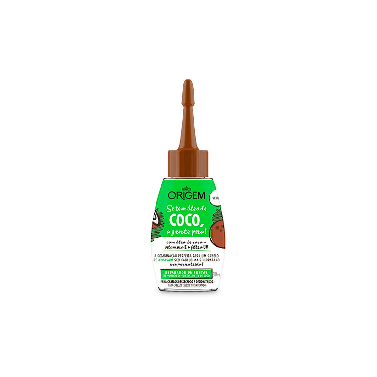 Reparador de Pontas Origem Se tem Óleo de Coco a Gente é Pira 30ml