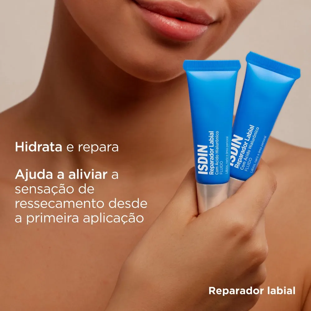 Reparador Labial ISDIN Fluido com Ácido Hialurônico e Bisabolol 10ml — foto 5