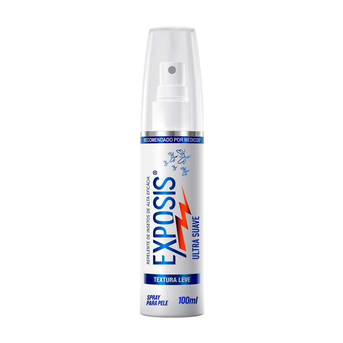 Repelente De Insetos De Alta Eficácia Sem Perfume Exposis Ultrassuave Frasco 100ml Spray