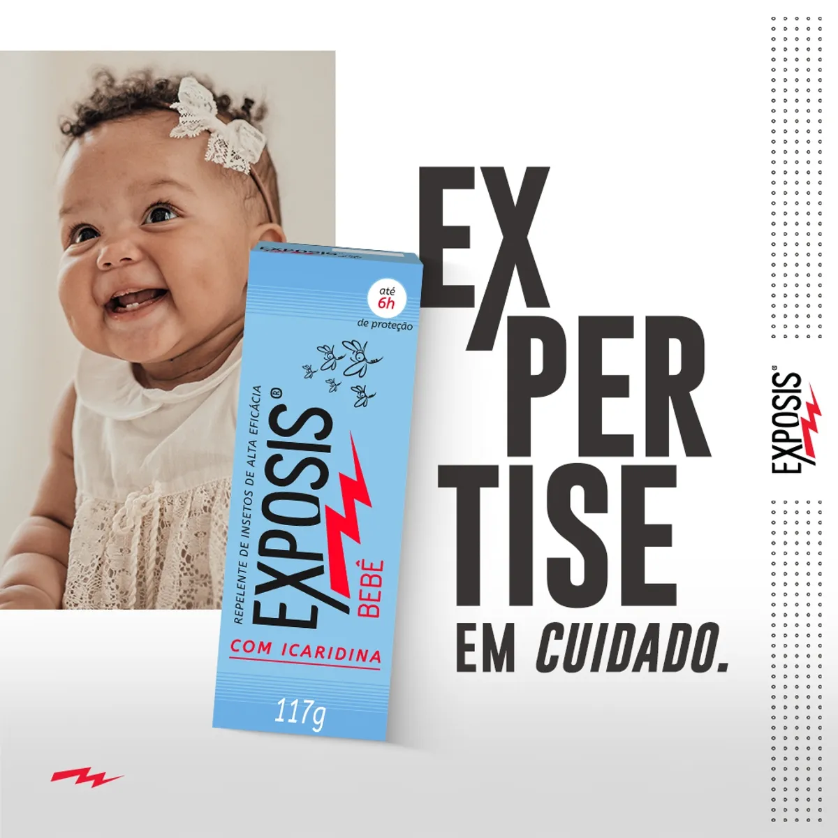 Repelente Exposis Bebê Sem Perfume Gel 117ml — foto 2