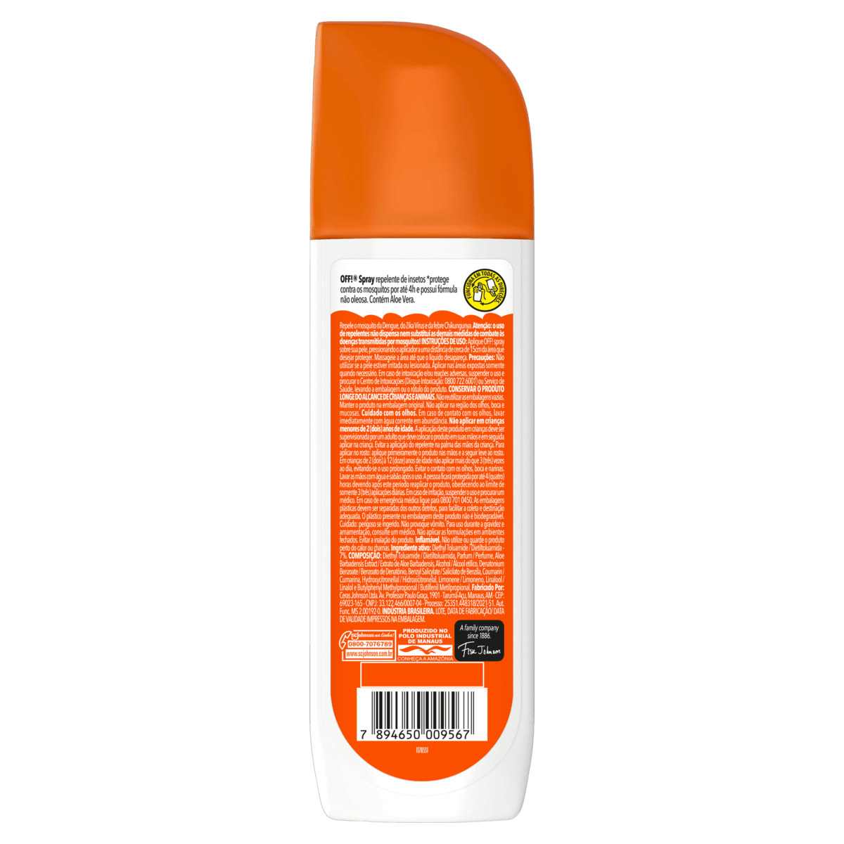 Repelente OFF! Family Aloe Vera Spray 170ml Oferta Especial — foto 2