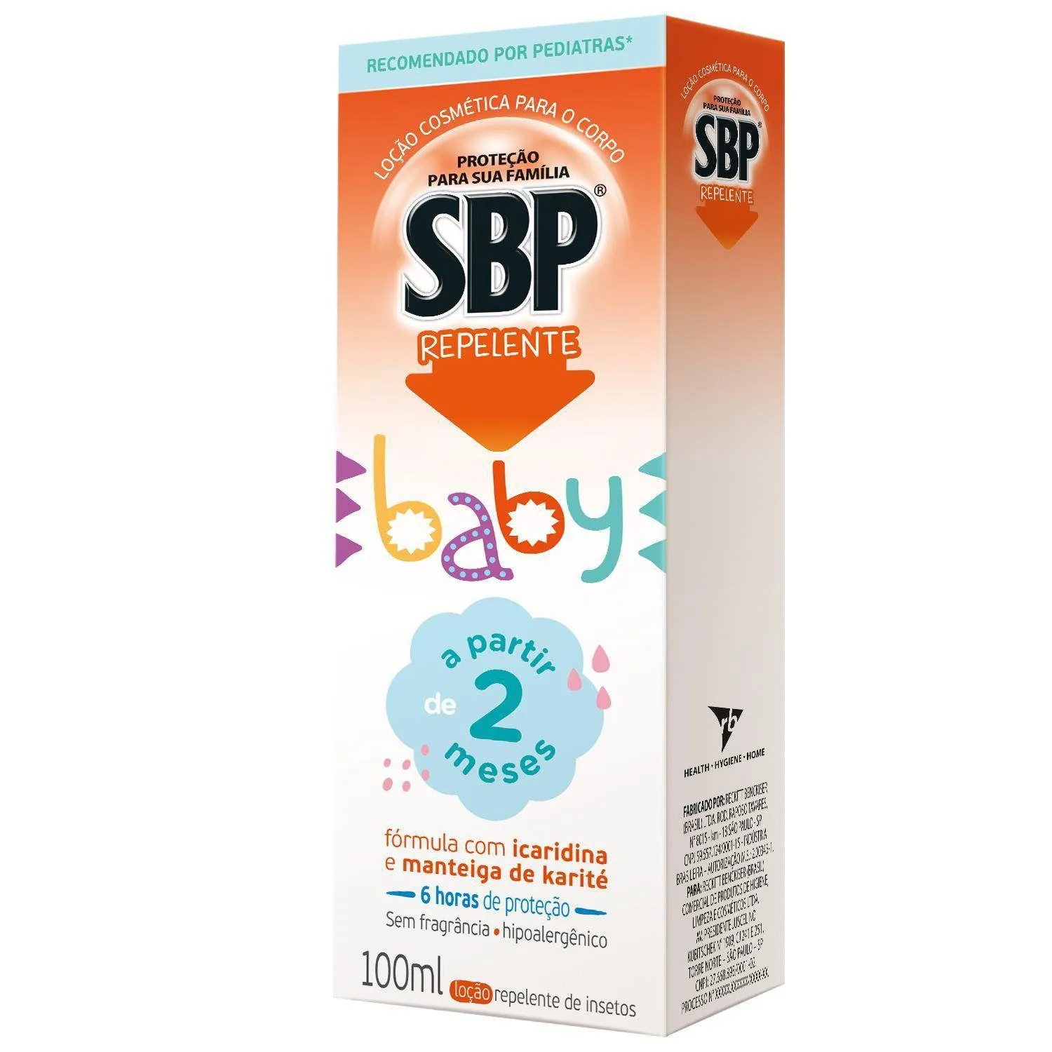 Repelente SBP Baby Bebê Sem Perfume Loção 100ml — foto 2