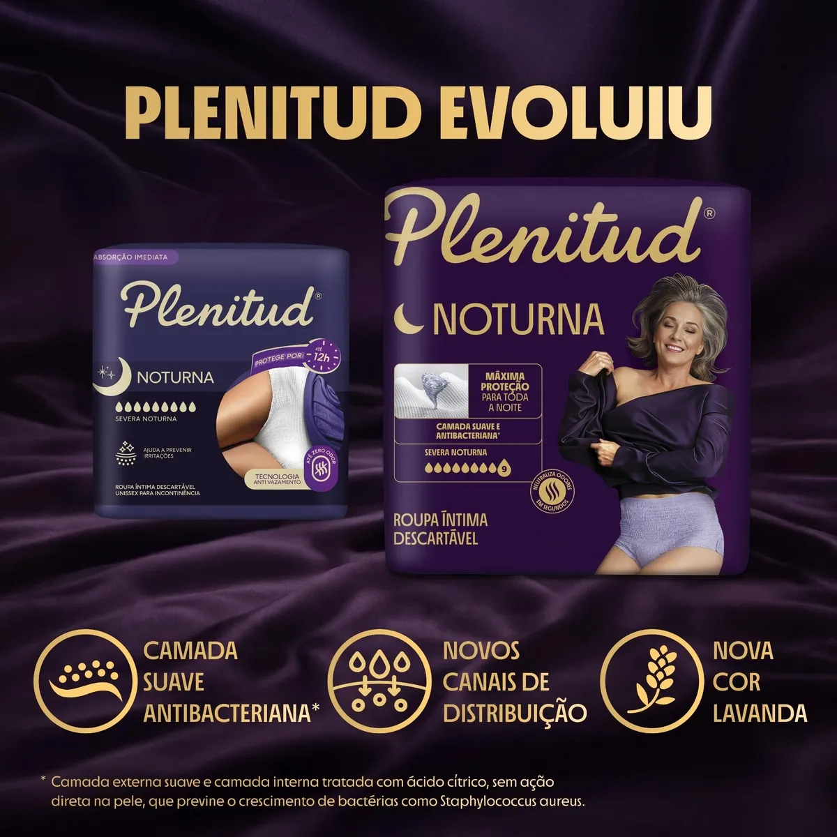 Roupa Íntima Plenitud Noturna Máxima Absorção P/M 32 Unidades — foto 2