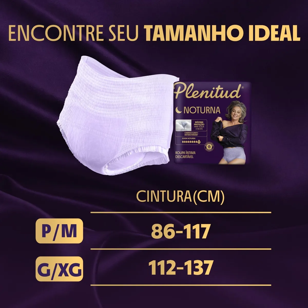 Roupa Íntima Plenitud Noturna Máxima Absorção P/M 32 Unidades — foto 7
