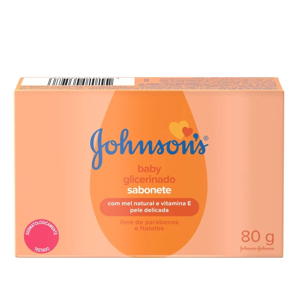 Sabonete de Glicerina Infantil Johnson's Baby 80g