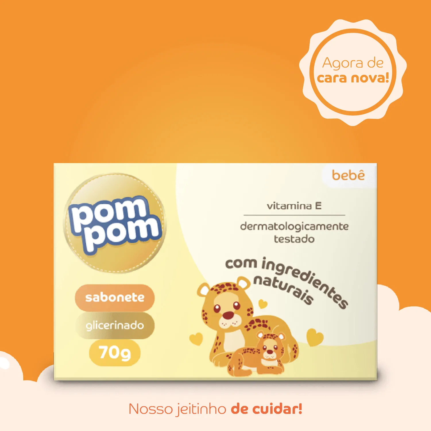 Sabonete de Glicerina Infantil Pom Pom 70g — foto 4