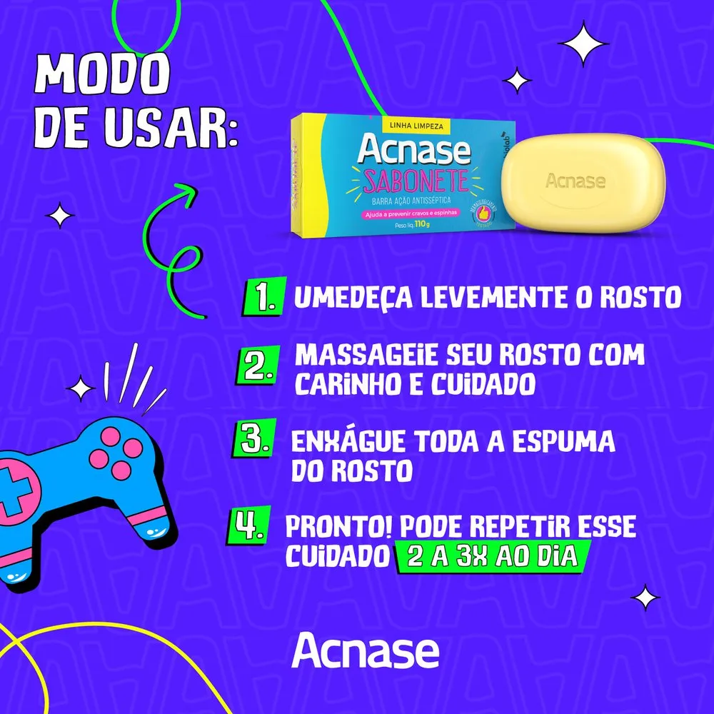 Sabonete em Barra Facial Acnase Antisséptico 110g — foto 5