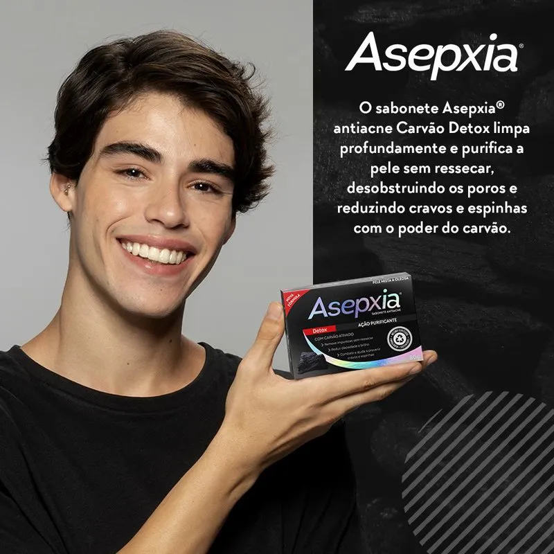 Sabonete em Barra Facial Asepxia Detox Antiacne 80g — foto 6