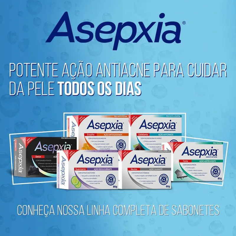 Sabonete em Barra Facial Asepxia Detox Antiacne 80g — foto 9