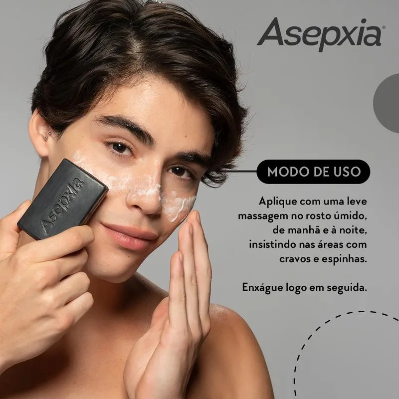 Sabonete em Barra Facial Asepxia Detox Antiacne 80g — foto 8