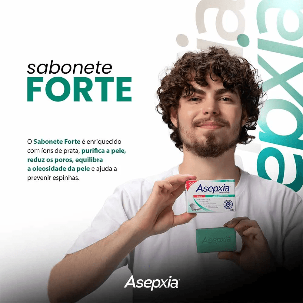 Sabonete em Barra Facial Asepxia Forte Ação Adstringente 80g — foto 5