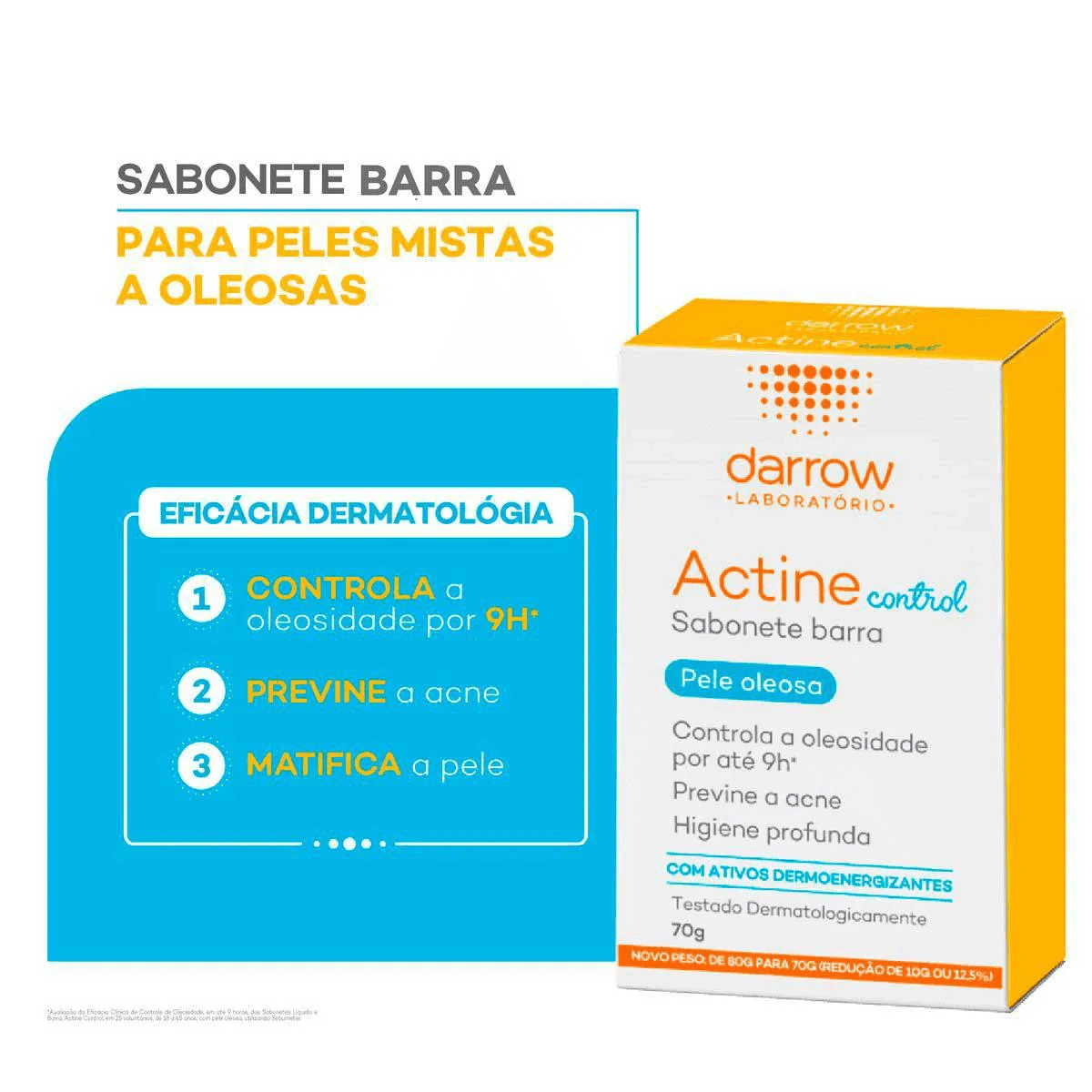 Sabonete em Barra Facial Darrow Actine Control Pele Oleosa 70g — foto 9