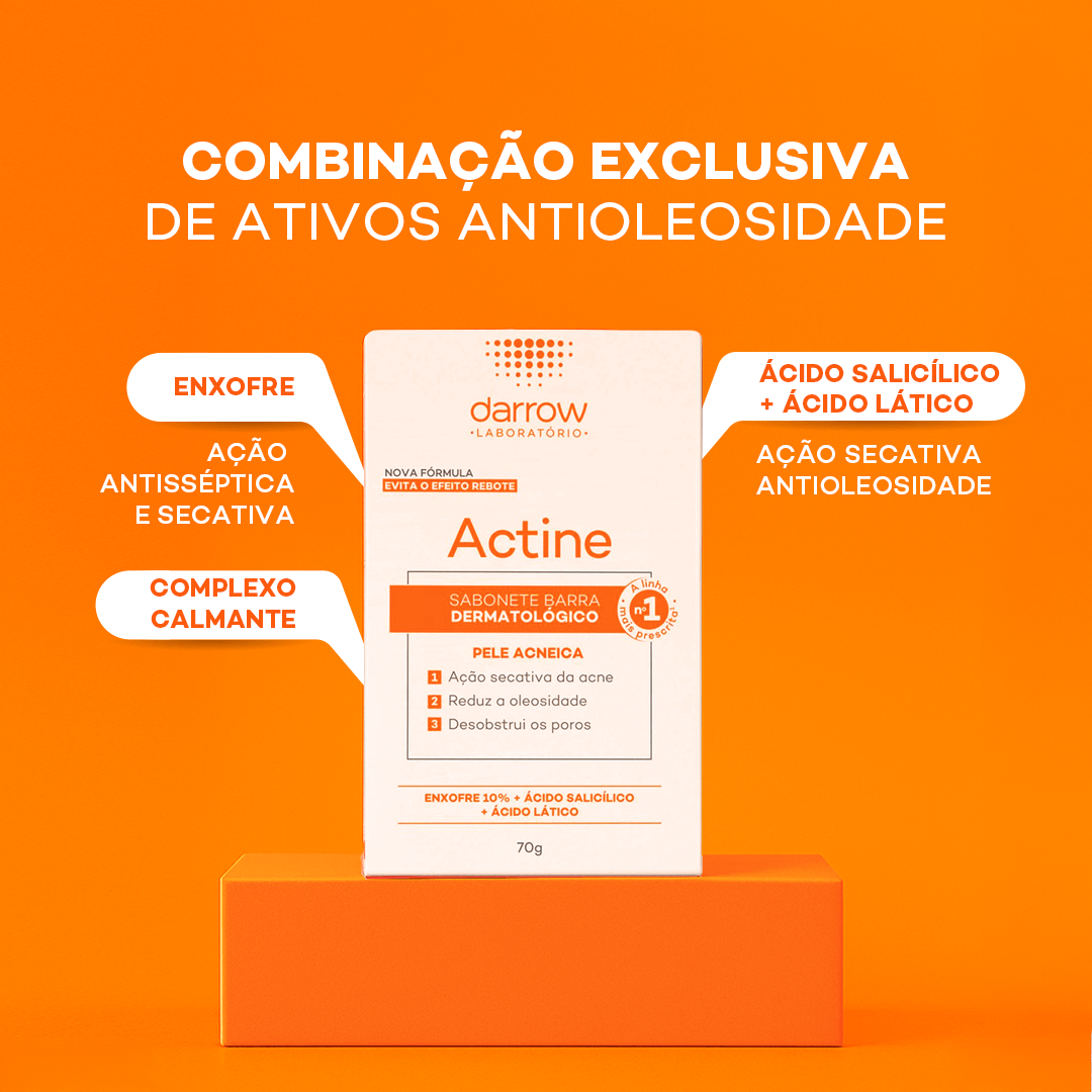 Sabonete em Barra Facial Darrow Actine Pele Acneica 70g — foto 5