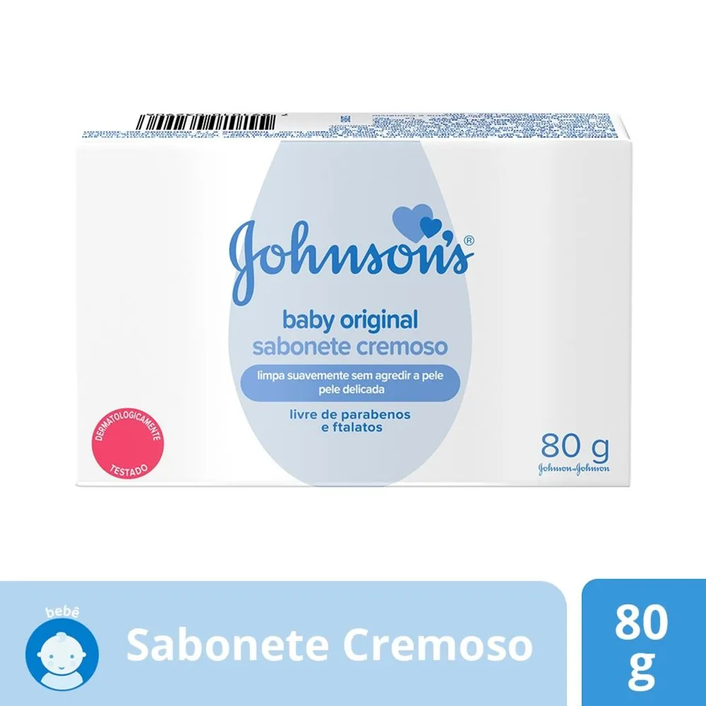 Sabonete em Barra Infantil Johnson's Baby Original 80g