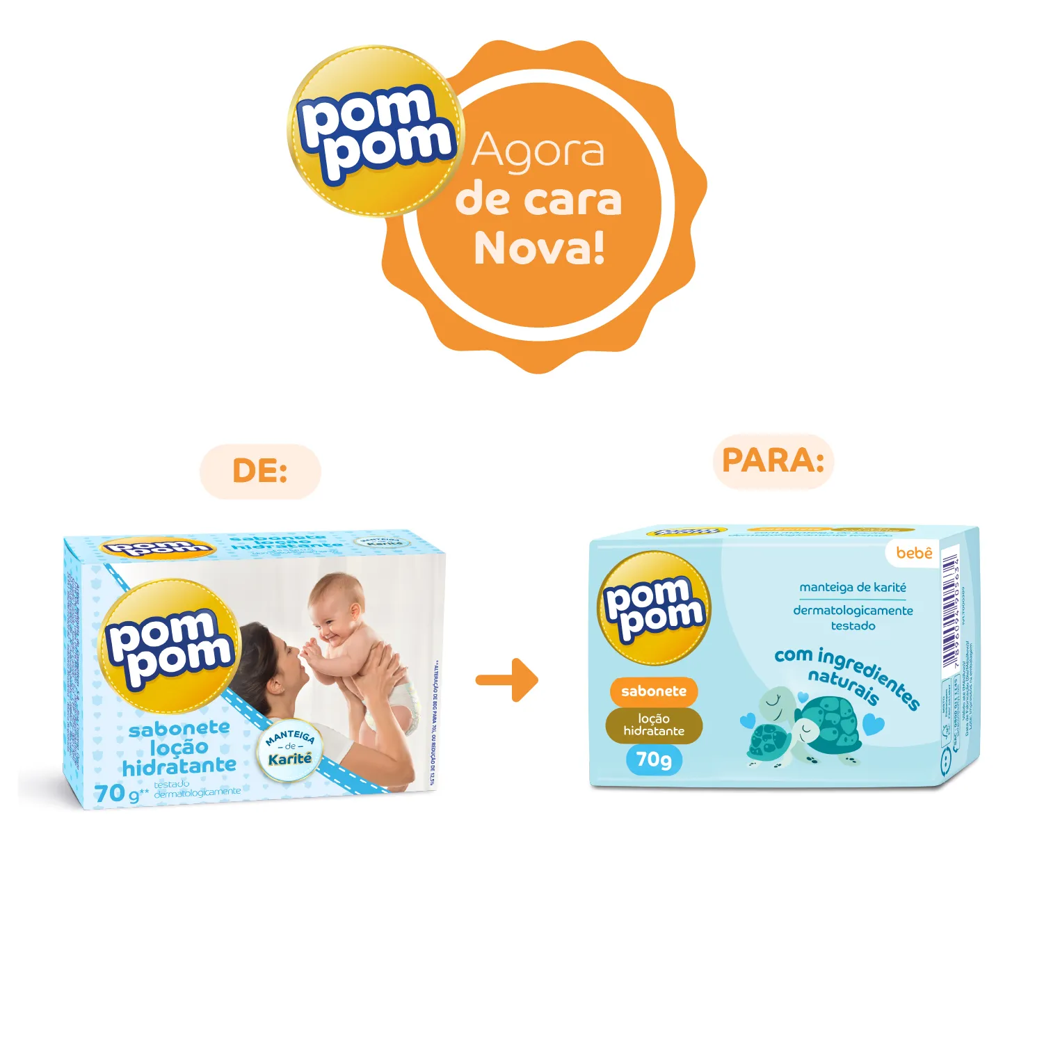 Sabonete em Barra Infantil Pom Pom Hidratante 70g — foto 6